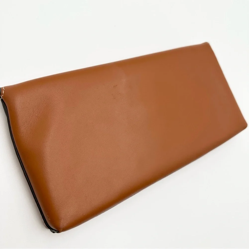 Tory Burch Women's Miller Metal Clutch in Aged Camello
